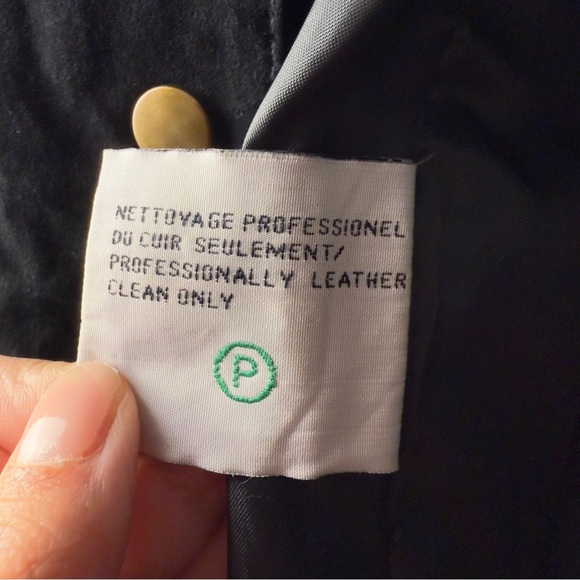 🤠 Global Casual Genuine Leather Black Vest Lined Button-Up Size L - Picture 8 of 8